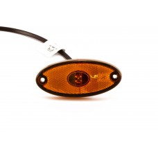 Бічний жовтогарячий контурно-габаритний ліхтар з відбивачем Aspock Flatpoint II Led (31-2309-027) 10675