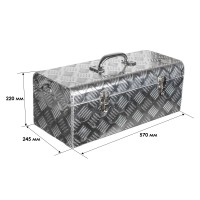 Алюмінієвий ящик для інструментів Bakker 570х245х220 мм 501130