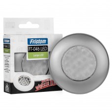 Ліхтар Fristom для внутрішнього освітлення салону світлодіодний 12-36В срібний, круглий FT-046 S LED