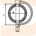 Пружинний шплінт для круглої труби Bunte 10*50мм 20343