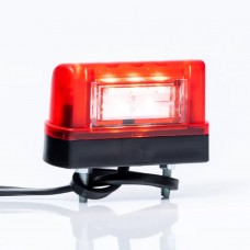 Ліхтар підсвічування номера Fristom червоний з дротом FT-016/1/A LED