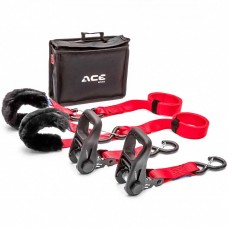 Стяжні ремені з тріскачками та гачками набір для кріплення мотоцикла ACEBIKES Ratchet Premium Deluxe 2027