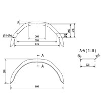 Крыло оцинкованое DE HAAN HMHR 2280 220х800х370 мм 212278