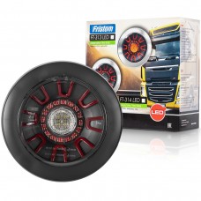 Фонарь задний 3-функциональный : противотуманка+ задний ход+габарит Fristom с проводом 1м FT-314 LED BLACK