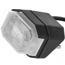 Фонарь габаритный белый со светоотражателем кронштейном и проводом Fristom FT-001 BV LED