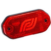 Фонарь габаритный Fristom красный со светоотражателем для плоского монтажа, провод 0,5м FT-078 C LED