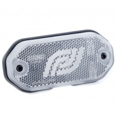 Фонарь габаритный Fristom белый со светоотражателем для плоского монтажа, провод 0,5м FT-078 B LED