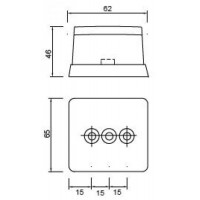 Передний белый габаритный фонарь Aspock Squarepoint Weiss 21-5100-017 10020606 ( 10026 )