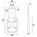 Кронштейн резиновый Aspock Gummihalter gerade (15-5312-107) для фонарей Flexipoint I 105091