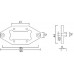 Кронштейн резиновый Aspock Halteplatte (15-5316-007) для фонарей Aspock Flexipoint I 105094