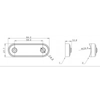 Фонарь декоративный синий Fristom FT-073 N LED DARK
