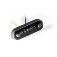 Фонарь габаритный белый с желтым указателем поворота Fristom FT-073 BZ LED DARK