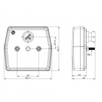 Фонарь задний Fristom 4 функции FT-222 T LED BAJONET