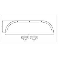 Крыло тандем оцинковка Knott Autoflex A 2415040 KT 240x1500 мм 406728.001 Крыло тандем оцинковка Knott Autoflex A 2415040 KT 240x1500 мм 406728.001