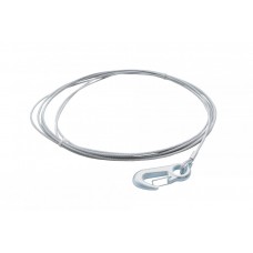 Трос стальной 8 метров, с крюком, диаметр 4мм, 350кг 402758