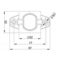 Ліхтар габаритний лівий Fristom 3-х кольоровий (червоний, білий, жовтий) FT-140 A L LED Ліхтар габаритний лівий Fristom 3-х кольоровий (червоний, білий, жовтий) FT-140 A L LED