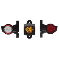 Ліхтар габаритний лівий Fristom 3-х кольоровий (червоний, білий, жовтий) FT-140 A L LED Ліхтар габаритний лівий Fristom 3-х кольоровий (червоний, білий, жовтий) FT-140 A L LED