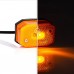 Фонарь габаритный желтый со светоотражателем и проводом Fristom FT-001 Z LED