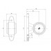 Фонарь габаритный Fristom с проводом FT-009 A LED