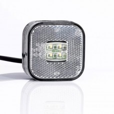 Ліхтар габаритний білий Fristom з дротом FT-027 B LED