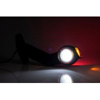 Ліхтар габаритний правий Fristom 3-х кольоровий (червоний, білий, жовтий) FT-140 F P LED Ліхтар габаритний правий Fristom 3-х кольоровий (червоний, білий, жовтий) FT-140 F P LED