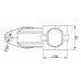 Фонарь габаритный левый 3-х цветный (красный, белый, жёлтый) Fristom FT-140 F L LED