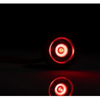Фонарь врезной габаритный Fristom красный с кабелем FT-074 C LED DARK