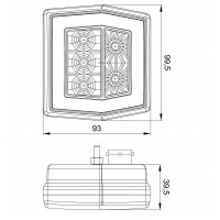 Ліхтар задній Fristom 3-функції FT-122 LED Ліхтар задній Fristom 3-функції FT-122 LED