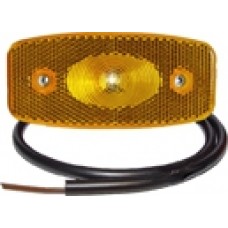 Бічний жовтогарячий контурно-габаритний ліхтар Proplast LED з відбивачем 10492