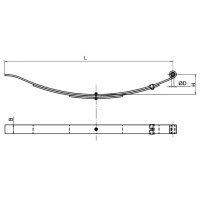 Рессора AL-KO для прицепа 5 листовая 620 кг 173734560